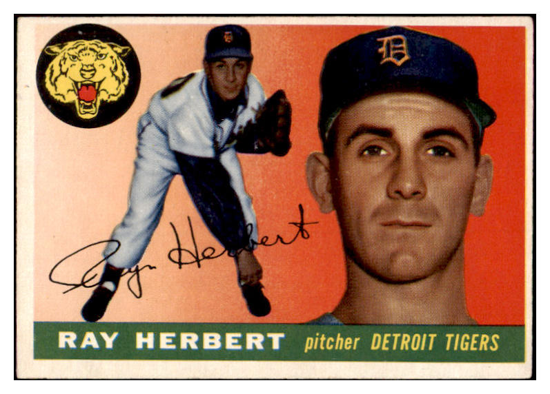 1955 Topps Baseball #138 Ray Herbert Tigers EX-MT 528149