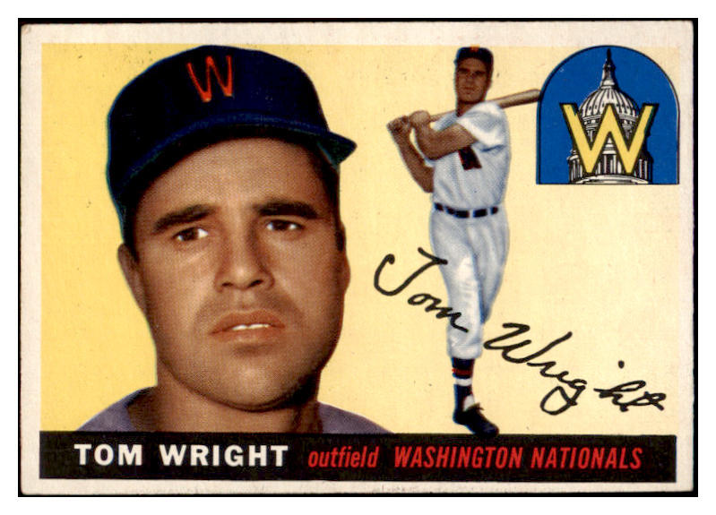 1955 Topps Baseball #141 Tom Wright Senators EX-MT 528150