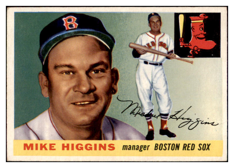 1955 Topps Baseball #150 Mike Higgins Red Sox EX-MT 528153