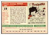1955 Topps Baseball #019 Billy Herman Dodgers EX-MT 528156