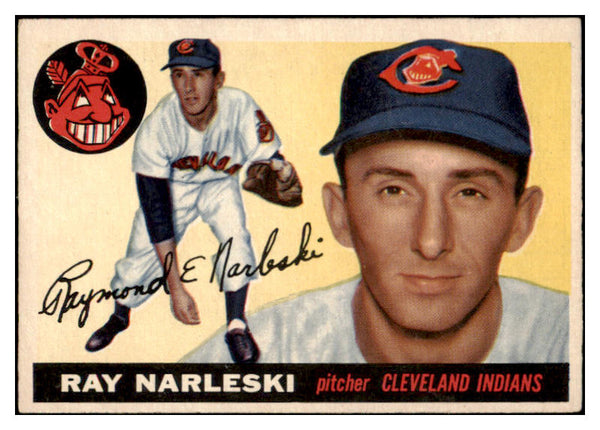 1955 Topps Baseball #160 Tay Narleski Indians EX-MT 528161