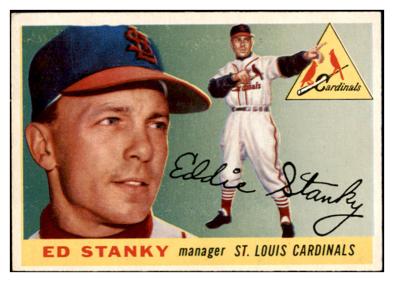 1955 Topps Baseball #191 Eddie Stanky Cardinals EX-MT 528162