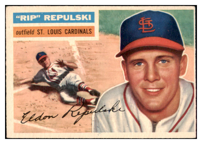1956 Topps Baseball #201 Rip Repulski Cardinals EX-MT 528170