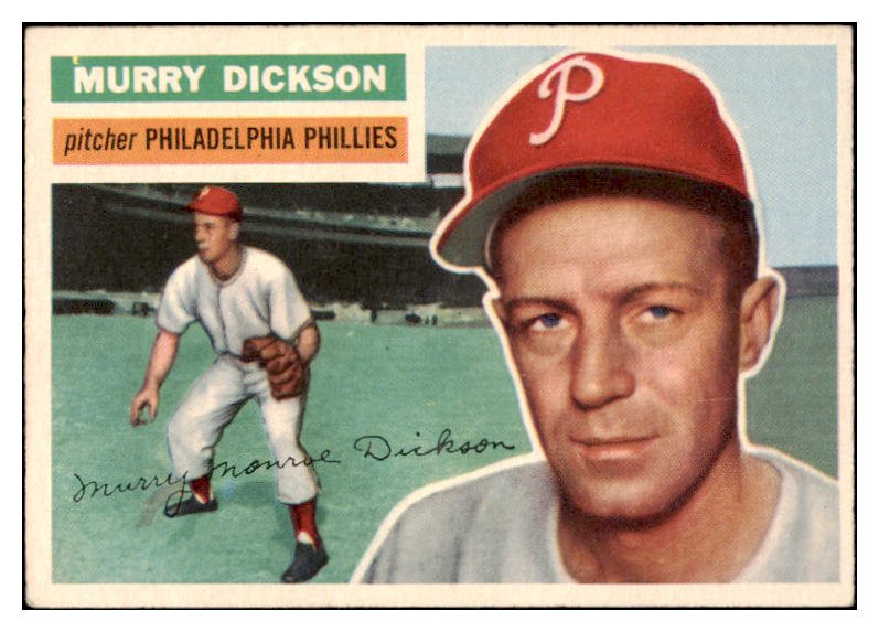1956 Topps Baseball #211 Murry Dickson Phillies EX-MT 528174