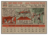 1956 Topps Baseball #211 Murry Dickson Phillies EX-MT 528174