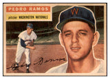 1956 Topps Baseball #049 Pedro Ramos Senators EX-MT White 528189