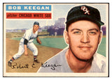 1956 Topps Baseball #054 Bob Keegan White Sox EX-MT Gray 528191