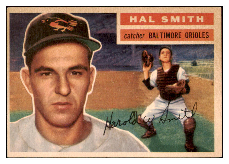 1956 Topps Baseball #062 Hal Smith Orioles EX-MT White 528193