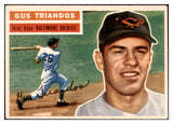 1956 Topps Baseball #080 Gus Triandos Orioles EX-MT White 528196