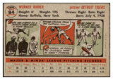 1956 Topps Baseball #084 Babe Birrer Tigers EX-MT Gray 528197