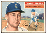 1956 Topps Baseball #084 Babe Birrer Tigers EX-MT Gray 528198