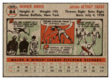 1956 Topps Baseball #084 Babe Birrer Tigers EX-MT Gray 528198