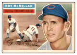 1956 Topps Baseball #123 Roy McMillan Reds EX-MT Gray 528201
