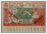 1956 Topps Baseball #123 Roy McMillan Reds EX-MT Gray 528201