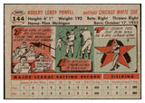 1956 Topps Baseball #144 Leroy Powell White Sox EX-MT Gray 528209