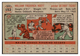 1956 Topps Baseball #152 Billy Hoeft Tigers EX-MT Gray 528213