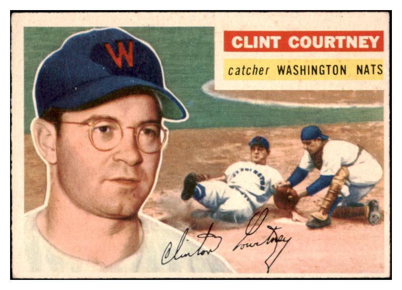 1956 Topps Baseball #159 Clint Courtney Senators EX-MT Gray 528216