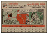 1956 Topps Baseball #167 Harry Dorish Orioles EX-MT Gray 528219