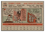 1956 Topps Baseball #176 Alex Kellner A's EX-MT Gray 528223