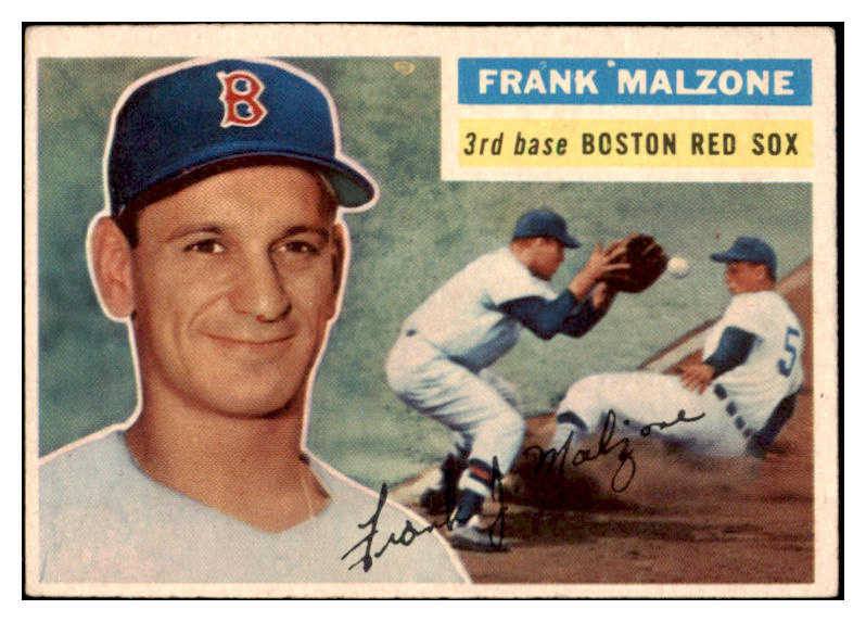 1956 Topps Baseball #304 Frank Malzone Red Sox EX-MT 528233