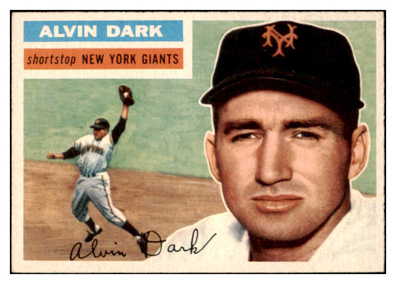 1956 Topps Baseball #148 Alvin Dark Giants EX-MT Gray 528245