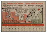 1956 Topps Baseball #042 Sandy Amoros Dodgers EX-MT Gray 528246
