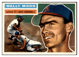 1956 Topps Baseball #055 Wally Moon Cardinals EX-MT White 528257