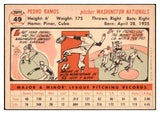 1956 Topps Baseball #049 Pedro Ramos Senators EX-MT White 528259