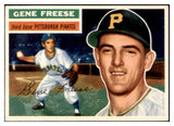 1956 Topps Baseball #046 Gene Freese Pirates EX-MT White 528262