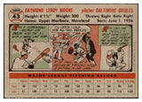 1956 Topps Baseball #043 Ray Moore Orioles EX-MT Gray 528264