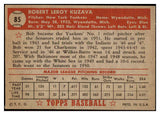 1952 Topps Baseball #085 Bob Kuzava Yankees EX 528271