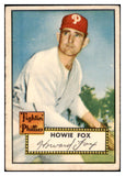 1952 Topps Baseball #209 Howie Fox Phillies VG-EX 528282