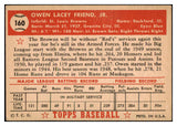 1952 Topps Baseball #160 Owen Friend Browns VG-EX 528284
