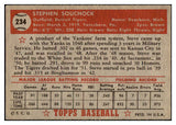 1952 Topps Baseball #234 Steve Souchock Tigers VG-EX 528290