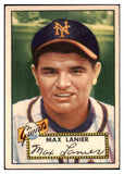 1952 Topps Baseball #101 Max Lanier Giants VG-EX 528293