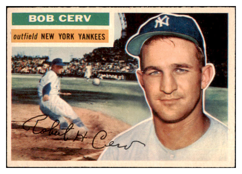 1956 Topps Baseball #288 Bob Cerv Yankees EX-MT 528333