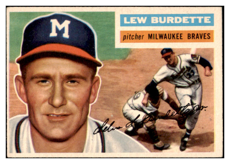 1956 Topps Baseball #219 Lew Burdette Braves EX-MT 528338