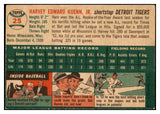 1954 Topps Baseball #025 Harvey Kuenn Tigers EX+/EX-MT 528342