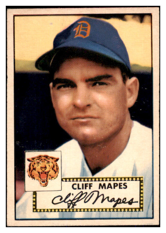 1952 Topps Baseball #103 Cliff Mapes Tigers EX-MT 528345