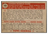 1952 Topps Baseball #103 Cliff Mapes Tigers EX-MT 528345