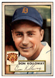 1952 Topps Baseball #104 Don Kolloway Tigers EX-MT 528346