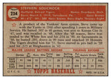1952 Topps Baseball #234 Steve Souchock Tigers EX-MT 528347