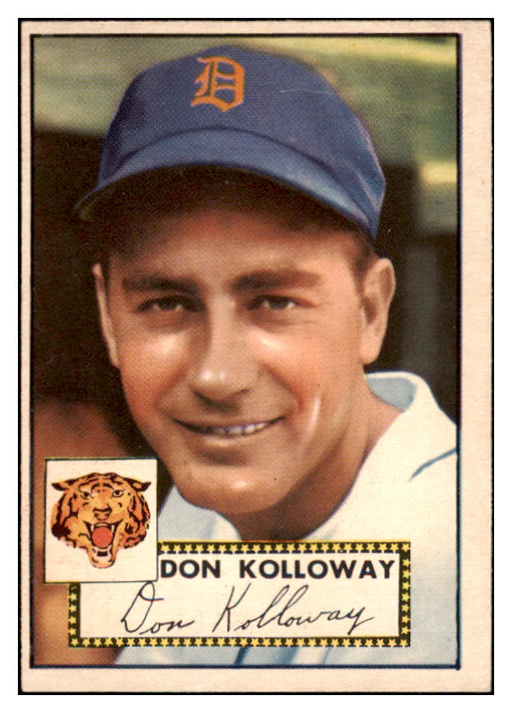 1952 Topps Baseball #104 Don Kolloway Tigers EX-MT 528348