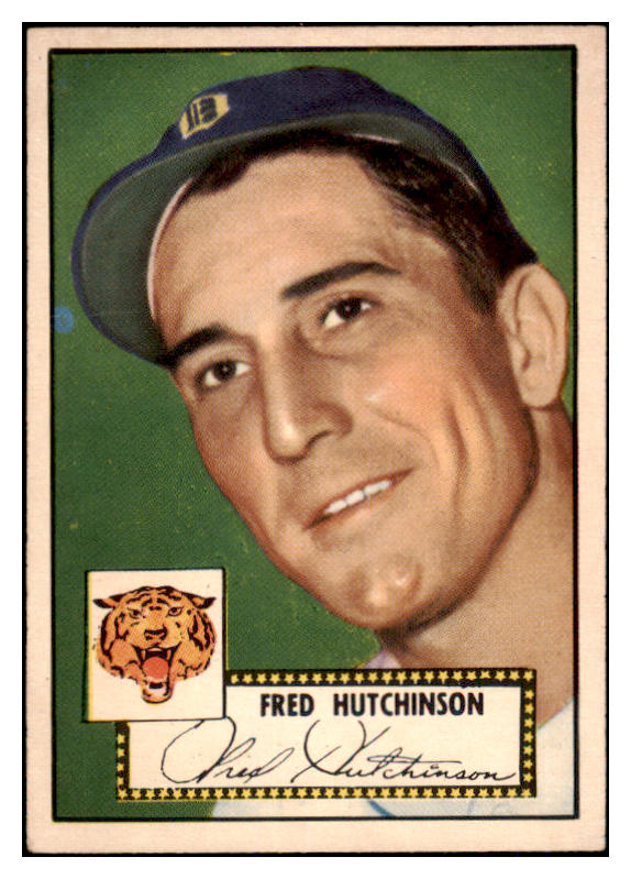 1952 Topps Baseball #126 Fred Hutchinson Tigers EX-MT 528349
