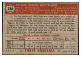 1952 Topps Baseball #238 Art Houtteman Tigers EX-MT 528362