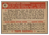 1952 Topps Baseball #097 Earl Torgeson Braves EX-MT 528366