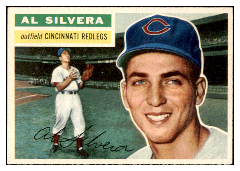 1956 Topps Baseball #137 Al Silvera Reds EX-MT Gray 528382