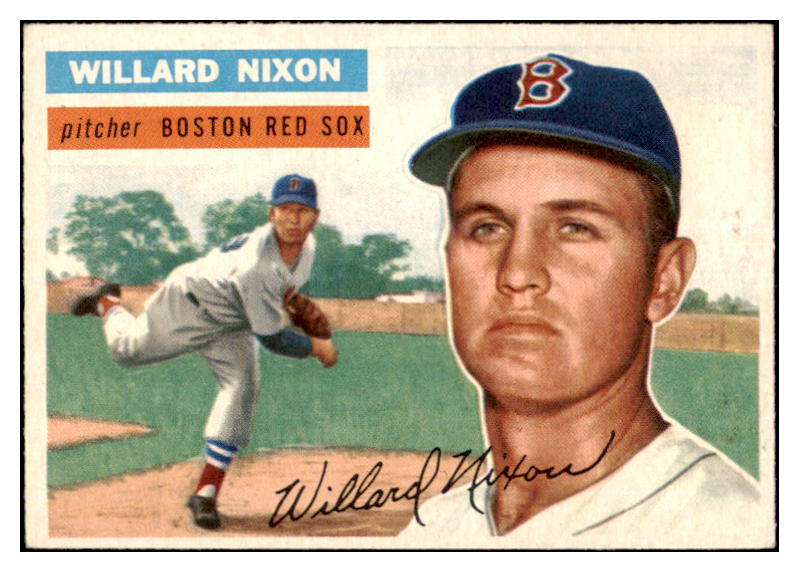 1956 Topps Baseball #122 Willard Nixon Red Sox EX-MT Gray 528399