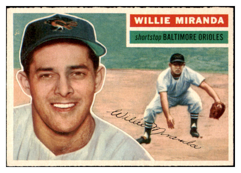 1956 Topps Baseball #103 Willie Miranda Orioles EX-MT Gray 528408