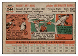 1956 Topps Baseball #244 Bob Buhl Braves EX-MT 528426